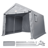 Vevor Outdoor Storage Shelter 8' x 14' x 7.6' Portable Shed with Roll-Up Zipper Door and Ventilated Windows New