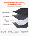 Vevor RV Awning Replacement 12' 1" Fabric Slide Topper New