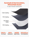 Vevor RV Awning Replacement 12' 7" Fabric Slide Topper New