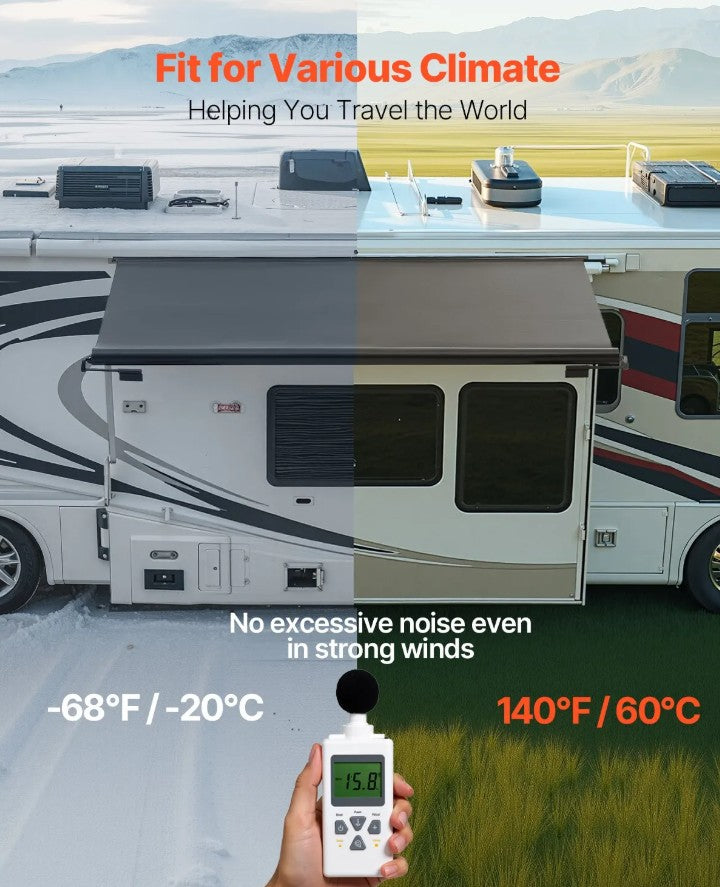 Vevor RV Awning Replacement 7' 1" Fabric Slide Topper New