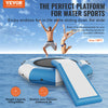 Vevor Inflatable Water Trampoline 10' Floating Bouncer with Slide Ladder and Air Pump New