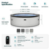 Wave Tahoe Eco Foam Hot Tub 4-Person Round Spa with Built-In Heater New
