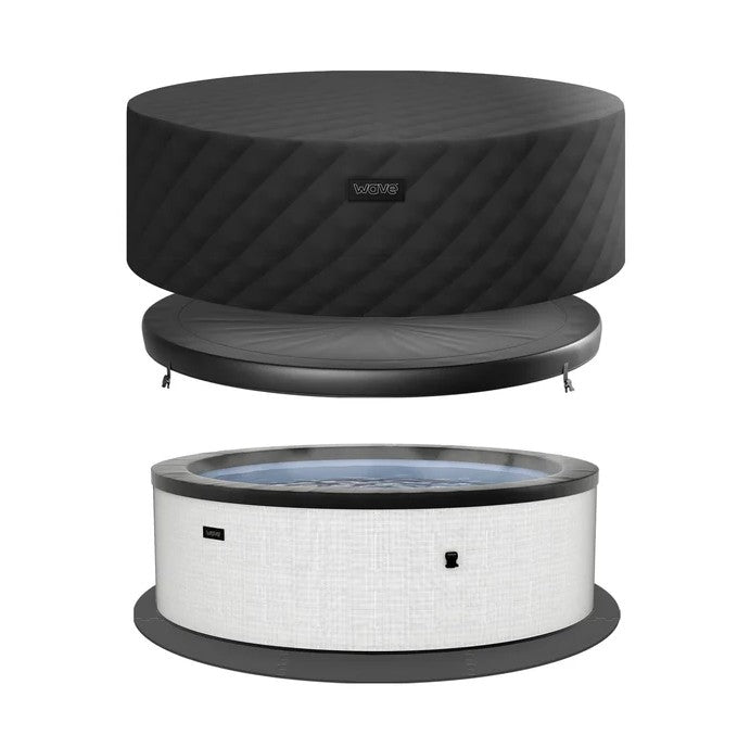 Wave Tahoe Eco Foam Hot Tub 4-Person Round Spa with Built-In Heater New