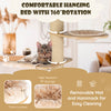 Costway Modern Cat Tree Tower with Scratch Posts and Washable Mats New
