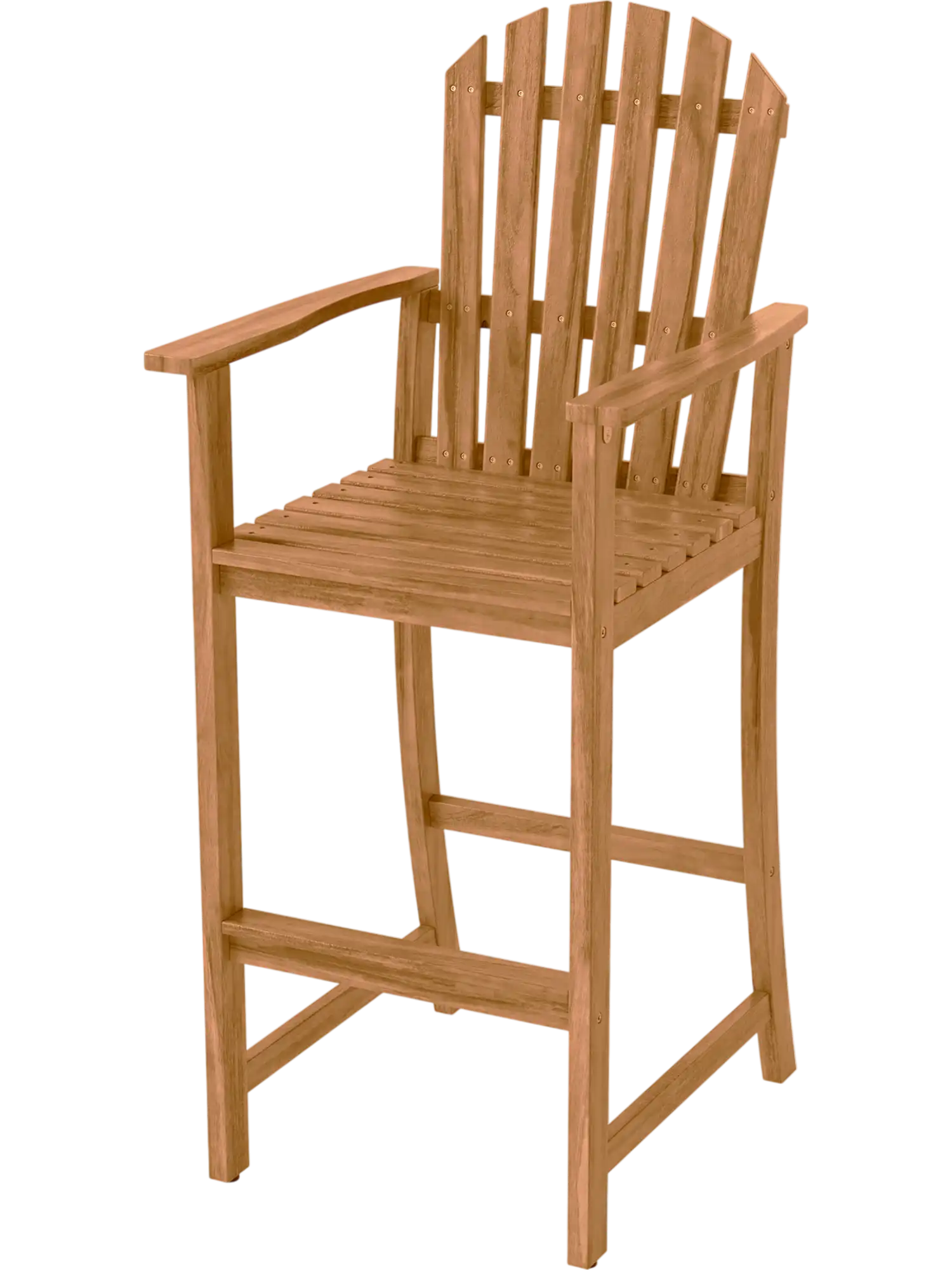 Costway Tall Adirondack Chair w/ Armrests & Footrest for Deck 77320374 New