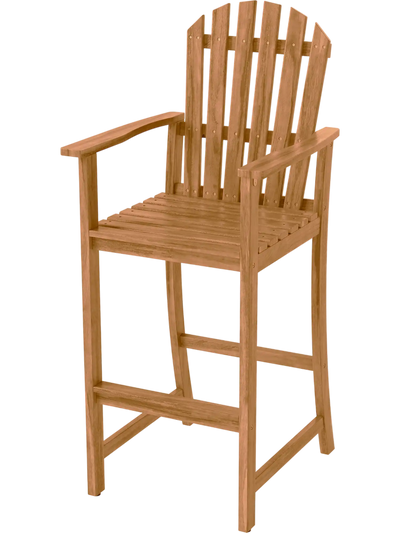 Costway Tall Adirondack Chair w/ Armrests & Footrest for Deck 77320374 New