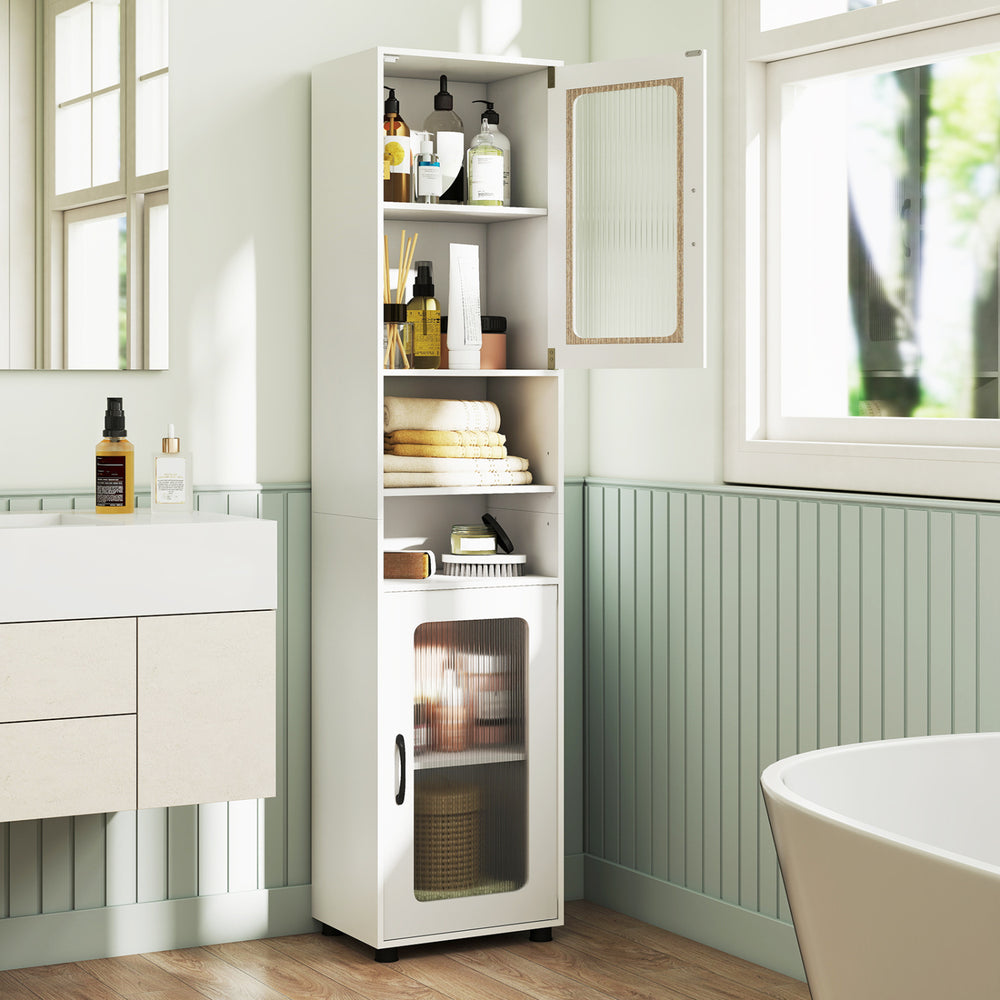 Tall Bathroom Storage Cabinet 67 Inches Freestanding Storage Organizer-White - Gallery View 1 of 12