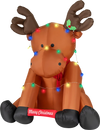 8.5 Feet Tall Christmas Inflatable Reindeer with 24 LED String Lights