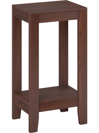 Costway 2-Tier Nightstand End Side Table Wooden Legs 27465918 New