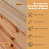 Wood wax oil kit for restoring and protecting teak furniture, featuring sun protection and easy application.
