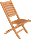 Indonesia Teak Wood Patio Folding Dining Chair with Slatted Seat