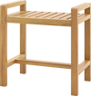 Teak Wood Shower Bench for Inside Shower Shaving Legs