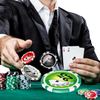Texas Holdem poker chip set with 300 high-quality chips in five colors, ideal for tournaments and casual gaming.