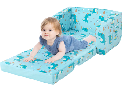 Costway Kids Recliner Sofa Sleeper Bed Blue 68731542 New