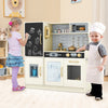 Toddler Pretend Play Kitchen for Boys and Girls 3-6 Years Old-Cream White - Gallery View 1 of 11