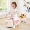 Toddler Ride on Toy with Trailer and Light Music-Beige - Gallery View 1 of 11