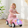 Toddler Ride on Toy Classic Sliding Car with Horn and LED Headlight-Pink - Gallery View 1 of 11