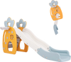 Foldable Slide with Basketball Hoop and Buffer Zone for Kids Aged 3+ Years Old