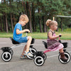 Toddler Tricycle with Adjustable Seat and Storage Baskets for 1.5-5 Years Old-White - Gallery View 1 of 10