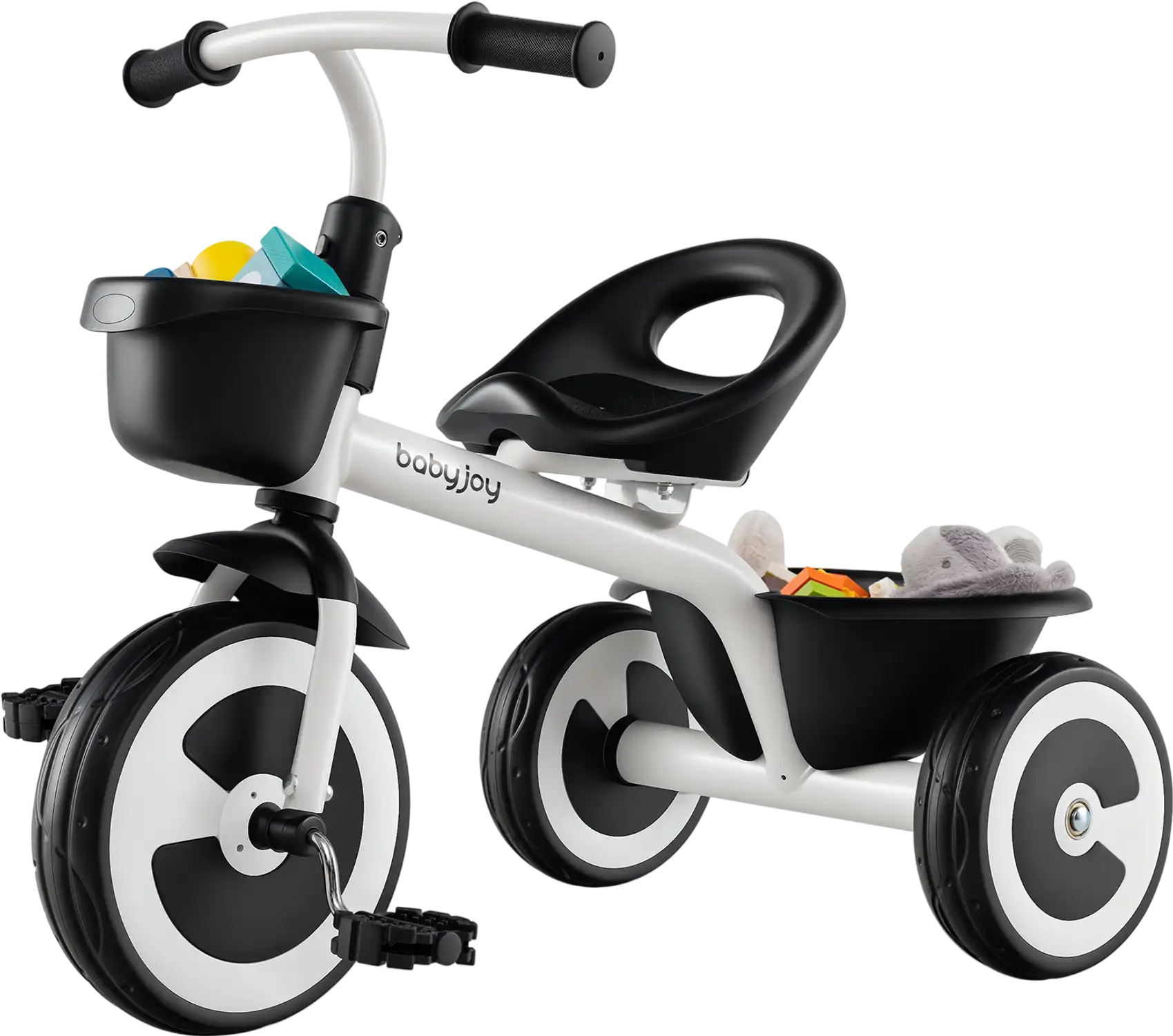 Costway Toddler Tricycle Adjustable Seat Storage Baskets 762395148 New