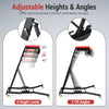 Topside Automotive Engine Creeper showing adjustable heights and angles, with a capacity of 400 lbs for garage use.