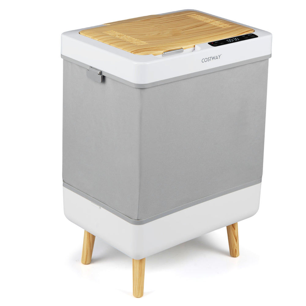 Towel warmer bucket with foldable design, 600W heating, and 9.5-gallon capacity for quick and safe towel warming.