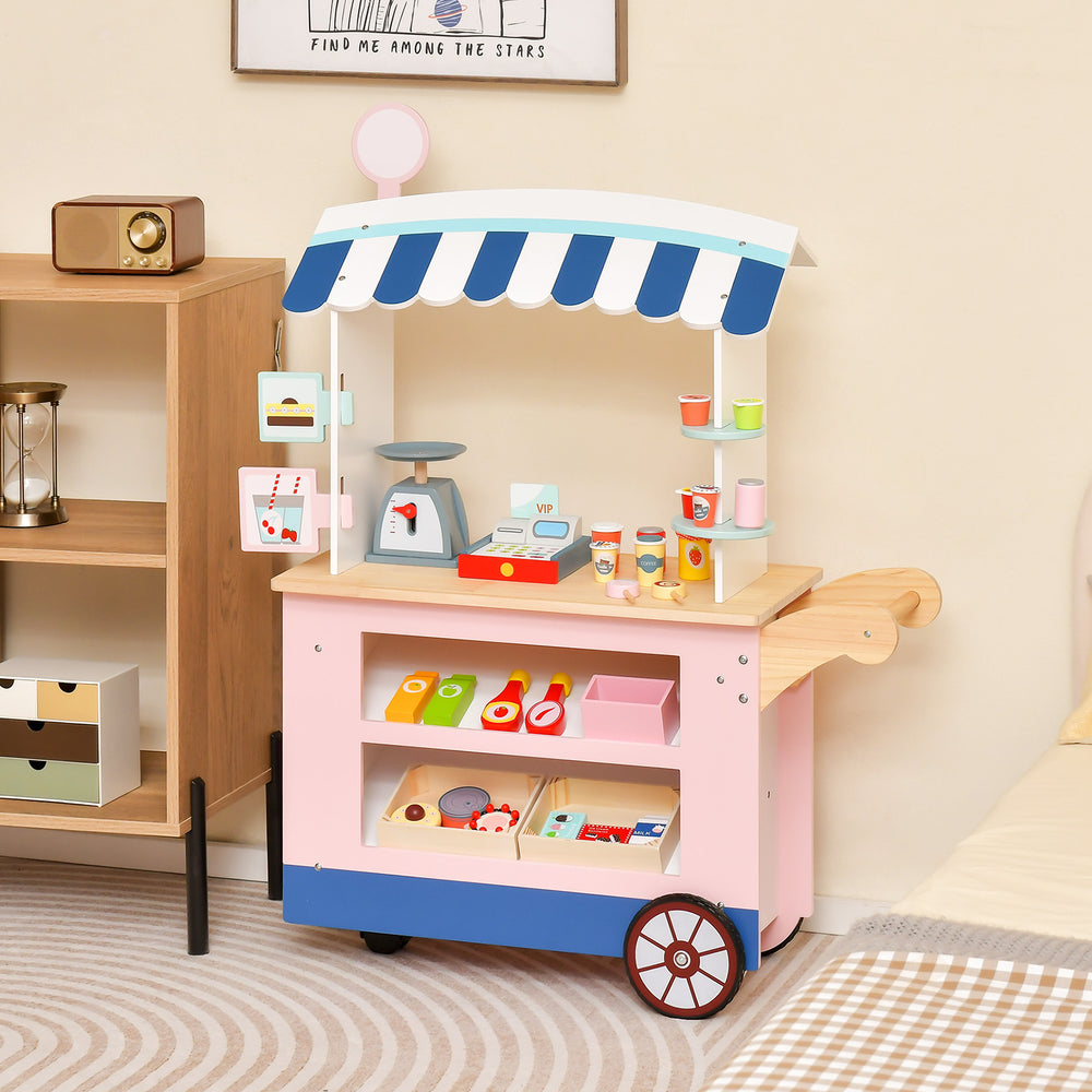 Toy Cart Play Set with POS Machine and Lovely Scale-Multicolor - Gallery View 1 of 10