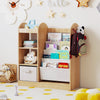 Toy Storage Organizer with 4-Tier Sling Shelves-Natural - Gallery View 1 of 11