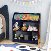 Kids Toy Storage Organizer with Book Shelf and Storage Cabinet-Navy - Gallery View 1 of 10