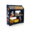 Navy kids toy storage organizer with three tiers of bookshelves, perfect for keeping toys and books accessible and tidy.