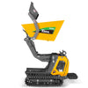 1100lb 420cc E-start Gas Engine Stand-ON Hydraulic Track Dumper Hydraulic Tipping and Lifting with Self-Loading,  T80HL