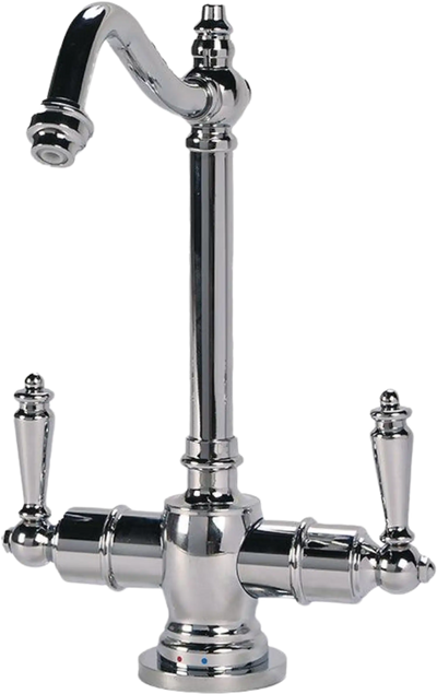 AquaNuTech Traditional Hook Spout Hot & Cold Water Filtration Faucet New