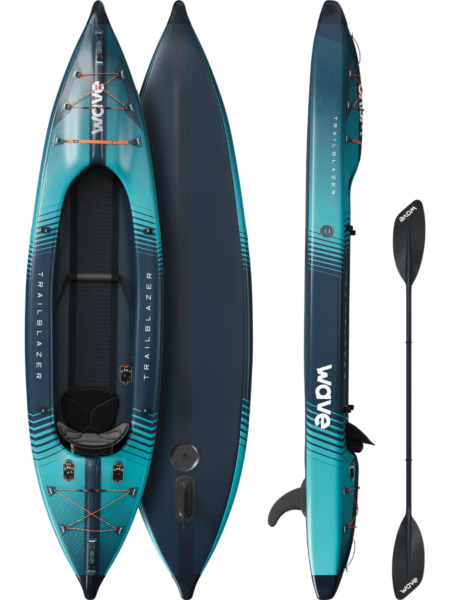 Wave Trailblazer 3.0 Inflatable Kayak Drop-Stitch 1-3 Seater New