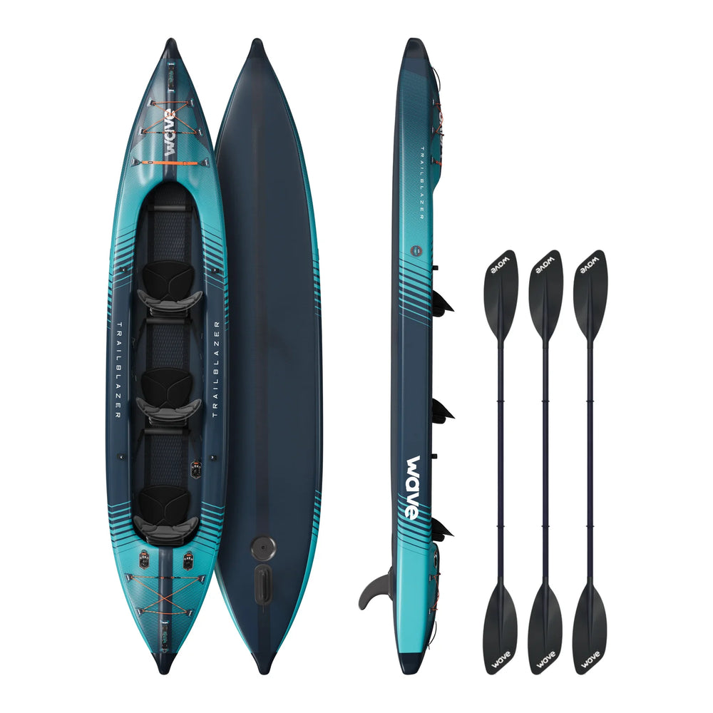 Wave Trailblazer 3.0 Inflatable Kayak Drop-Stitch 1-3 Seater New