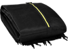 Trampoline replacement protection enclosure net with zipper, made of durable PE material for 12 ft round trampolines.