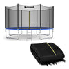 12 ft trampoline replacement protection enclosure net with zipper, made of durable PE material for enhanced safety.