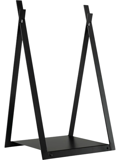 Costway Triangle Firewood Rack Raised Base Fireplace Fire Pit 93468517 New