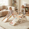 Triangle Set Foldable Kids Climbing Toys Panda-Themed Wood Montessori Climbing Set-Macaron - Gallery View 1 of 10