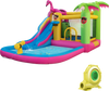 Inflatable Bounce Castle with Long Water Slide and 735W Blower