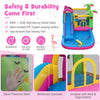 Inflatable bounce castle with water slide, made of durable 840D oxford fabric, designed for summer fun and stability.