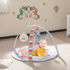 Baby play gym mat with detachable toys, multicolor design, ideal for tummy time and sensory development for infants.