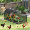 Large portable plant protection tent with breathable mesh and roll-up zippered doors for safeguarding plants in the.