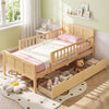 Twin Size Bed Frame with Storage Drawers Natural - Gallery View 1 of 10
