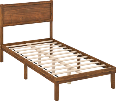 Costway Twin/Full/Queen Platform Bed Frame with Headboard Wood Slat Support 981743526 New