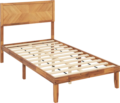 Costway Platform Bed Frame with Headboard Storage Twin/Full/Queen 598134267 New