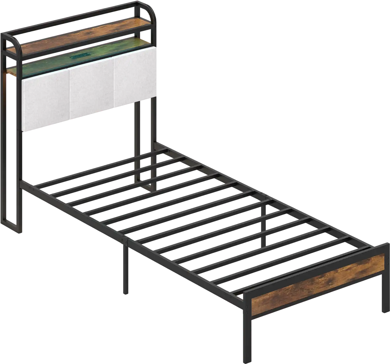 Costway LED Bed Frame with Charging Station Twin Full Queen King 834721569 New