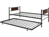 Twin Size 2-In-1 Daybed Frame with Pullout Trundle