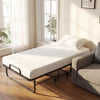 Twin size folding bed with a 5-inch gel memory foam mattress and sturdy metal frame, ideal for guest rooms or.