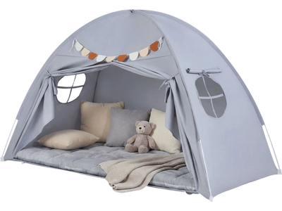 Costway Twin Indoor Kids Canopy Play Tent 2 Window 71635551 New