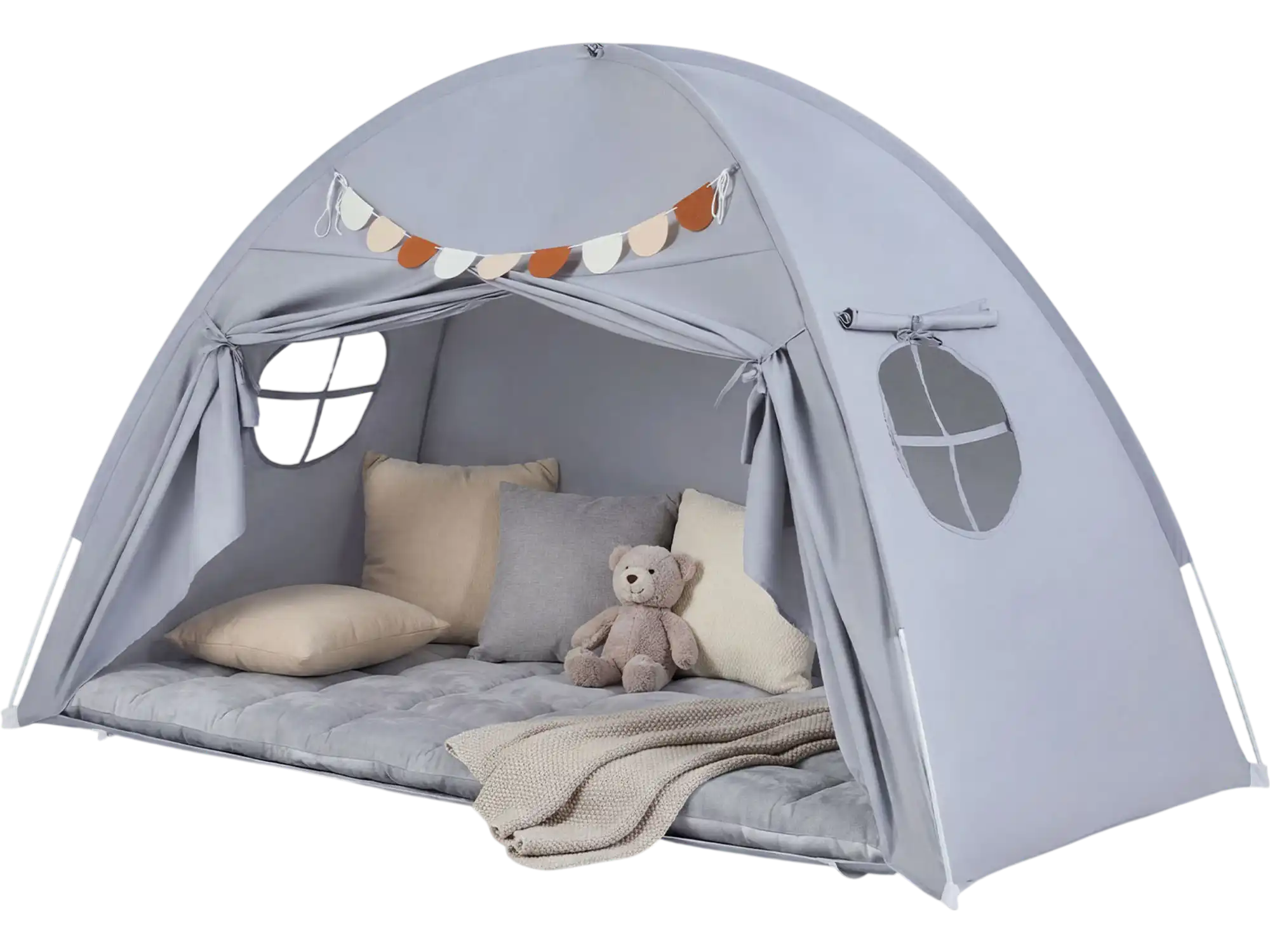 Costway Twin Indoor Kids Canopy Play Tent 71635551 New
